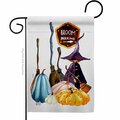 Patio Trasero 13 x 18.5 in. Broom Stop Garden Flag with Fall Halloween Double-Sided Decorative Vertical Flags PA3873037